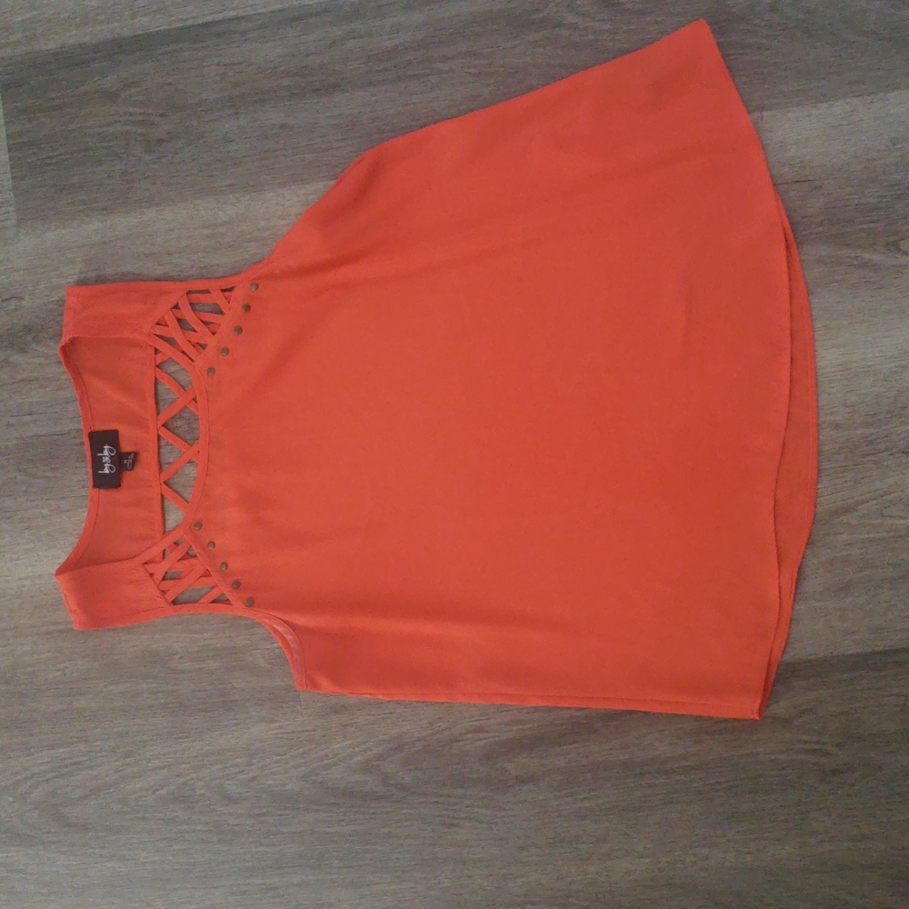 Orange By&By sleeveless top in Medium